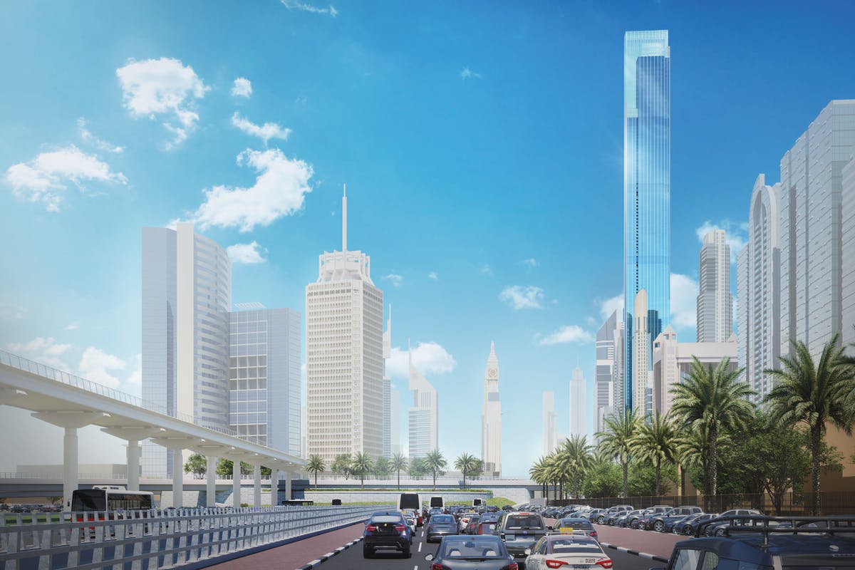 برج عزيزي مرشح ليكون ثاني أطول برج في العالم في دبي